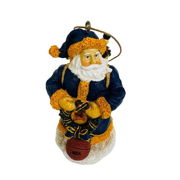 VTG 2001 The Memory‎ Company Golden State Warriors Santa Christmas Ornament - Picture 3 of 7